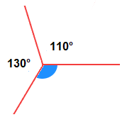 Example of angle size to find.