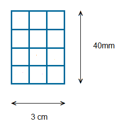 Rectangle to help explain dimensions in 2D area examples.